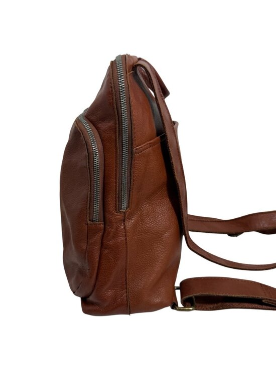 American Leather Co Cleveland Backpack Brandy Brown Smooth Leather main image 13